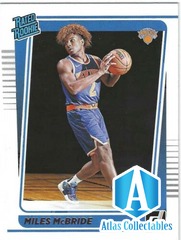 2021-22 PANINI DONRUSS MILES MCBRIDE RATED ROOKIE #224 NEW YORK KNICKS